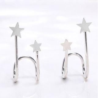 Star Rhinestone Earring One Pair - One Size