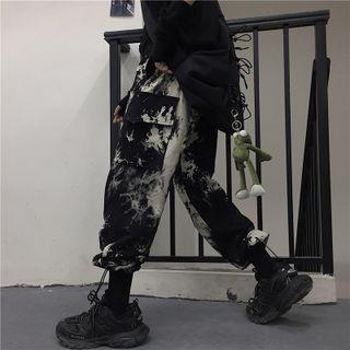 Tie-dyed Drawstring Jogger Sweatpants