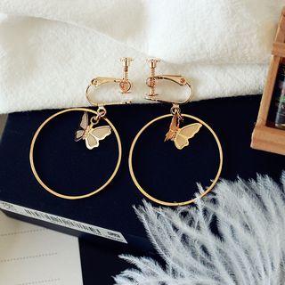 Butterfly Drop Statement Earring