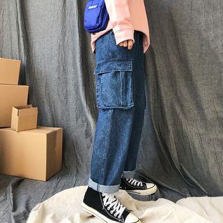 Couple Matching Denim Cargo Pants