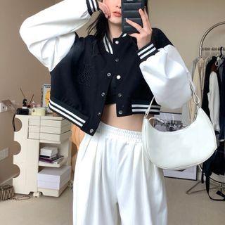 Baseball Jacket / Wide Leg Pants