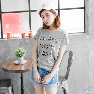Short Sleeve Letter T-shirt
