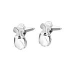 Fashionable High-end Golf Bag Cufflinks Silver - One Size