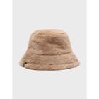 Snug Club Faux-fur Bucket Hat Beige - One Size