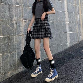 Plaid A-line Skirt / Shorts