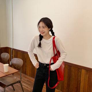 Colored Basic Plain T-shirt