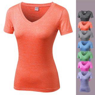 V-neck Short-sleeved Training T-shirt