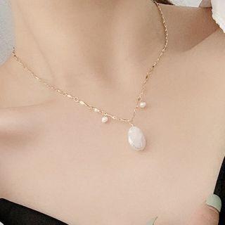 Pearl Pendant Necklace As Shown In Figure - One Size