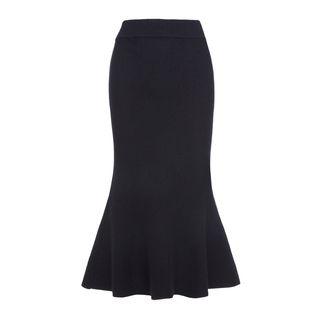 Mermaid Fitted Skirt Black - One Size