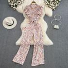 Ruffled Floral Jumpsuit