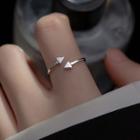 Triangle Open Ring S925 Silver - Silver - One Size