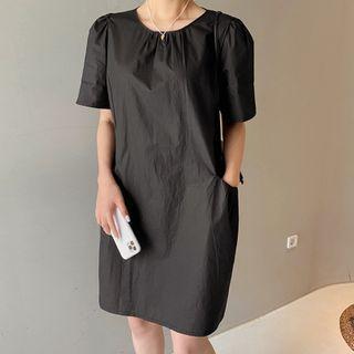 Tie-back Pocket-detail Dress