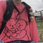 Bear Elbow-sleeve T-shirt