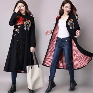 Embroidered Longline Jacket
