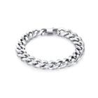 Fashion Simple Geometric 316l Stainless Steel Bracelet 14mm Silver - One Size