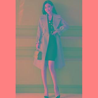 Long-sleeve Lapel Button-up Coat