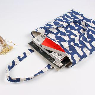 Whale Print Shopper Bag