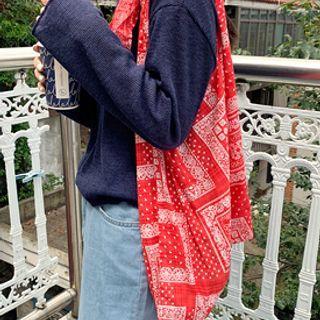 Knotted Paisley Shopper Bag