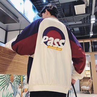 Color Block Zip Up Jacket