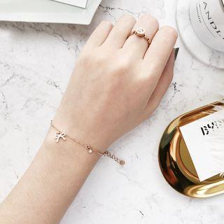 Bow&cross Charm Bracelet