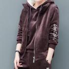 Set: Velvet Hoodie + Zip Vest + Sweatpants