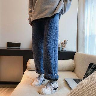 Fleece Straight-leg Pants