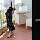 Polka-dot Maxi Mermaid Skirt Black - One Size
