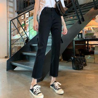 High-waist Boot-cut Jeans / Denim Shorts