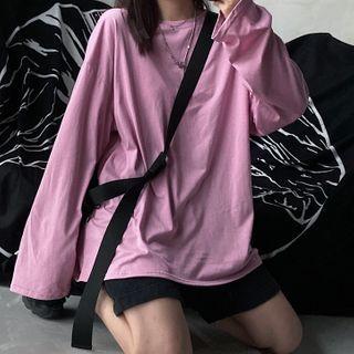 Couple Matching Long Sleeve Plain T-shirt