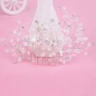 Bridal Beaded Hair Comb Silver - One Size