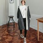 Sherpa-fleece Lined Long Zip Hoodie