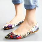 Floral Pointy Flats