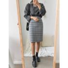 Plaid H-line Skirt