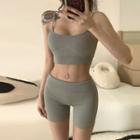 Set : Yoga Suspender + Gym Shorts