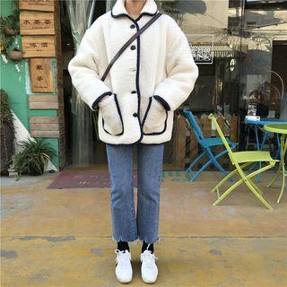 Straight Cut Fray Hem Jeans