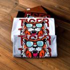 Short-sleeve Tiger Print Lettering T-shirt