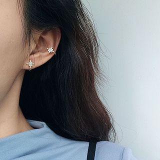 925 Sterling Silver Star Cuff Earring