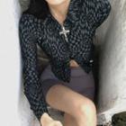 Patterned Crop Shirt