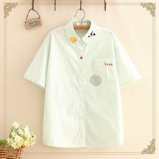 Embroidered Pocket Short