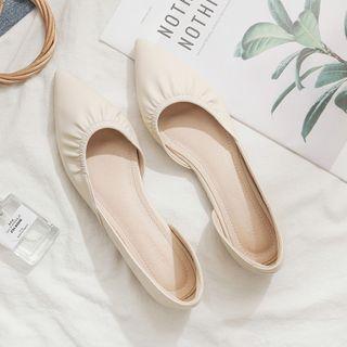 Shirred Dorsay Flats