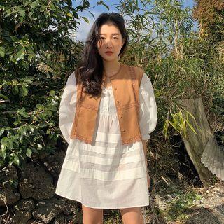 Tiered A-line Mini Shirtdress
