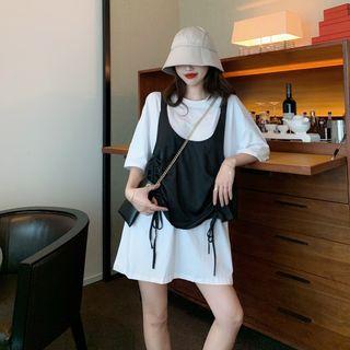 T-shirt Dress / Drawstring Knit