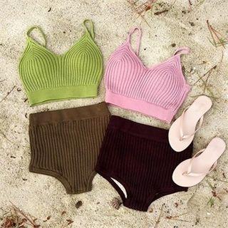 Rib-knit Bikini