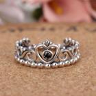 Tiara Sterling Silver Open Ring J048 - Silver - One Size