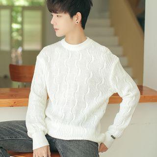 Wavy Knit Sweater