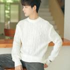 Wavy Knit Sweater