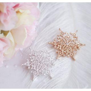 Alloy Snowflake Brooch