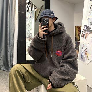 Couple-matching Faux Shearling Sweatshirt