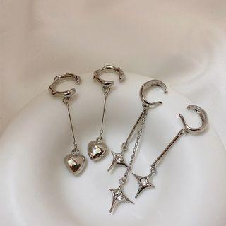 Heart / Star Alloy Cuff Earring