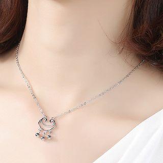 925 Sterling Silver Lock Pendant Bracelet Chinese Lock - Silver - One Size